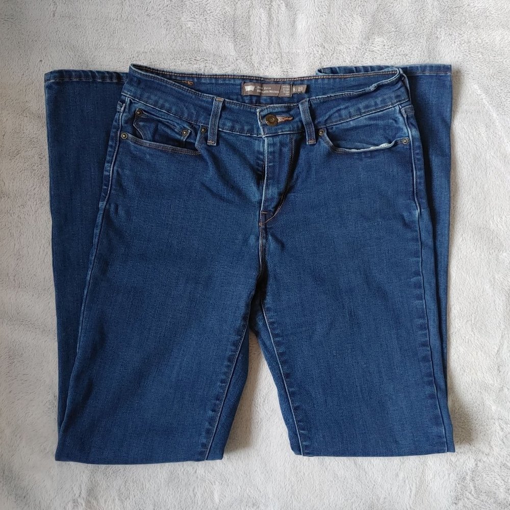 Levi's Midrise Straight Leg Jeans